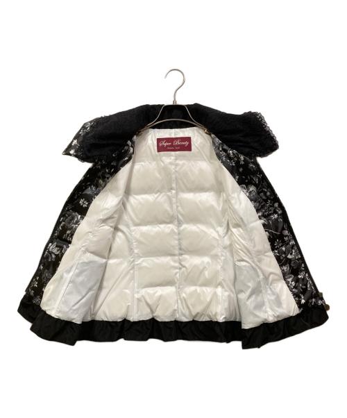 Super Beauty（スーパービューティ）Super Beauty (スーパービューティ) 花柄ダウンベスト ブラック サイズ:40の古着・服飾アイテム