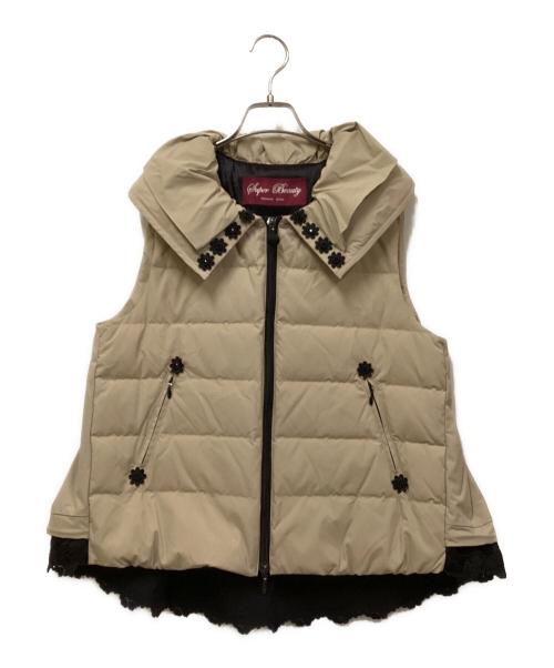 Super Beauty（スーパービューティ）Super Beauty (スーパービューティ) ダウンベスト ベージュ サイズ:SIZE 42 未使用品の古着・服飾アイテム