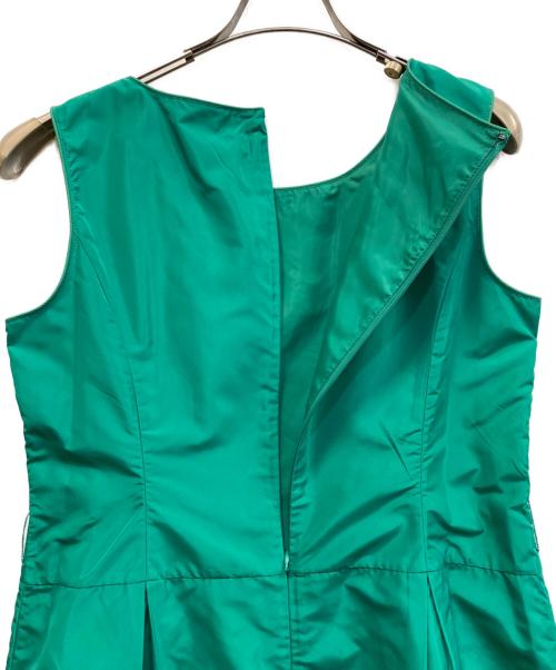 Super Beauty（スーパービューティ）Super Beauty (スーパービューティ) カットワークノースリーブワンピース グリーン サイズ:42の古着・服飾アイテム