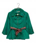 Super Beautyスーパービューティ）の古着「カットワークナイロンジャケット」｜グリーン