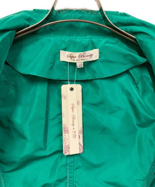 Super Beauty（スーパービューティ）Super Beauty (スーパービューティ) カットワークナイロンジャケット グリーン サイズ:SIZE 42の古着・服飾アイテム
