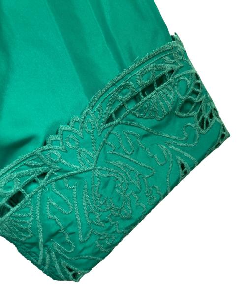 Super Beauty（スーパービューティ）Super Beauty (スーパービューティ) カットワークナイロンジャケット グリーン サイズ:SIZE 42の古着・服飾アイテム