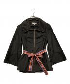 Super Beautyスーパービューティ）の古着「カットワークナイロンジャケット」｜ブラック