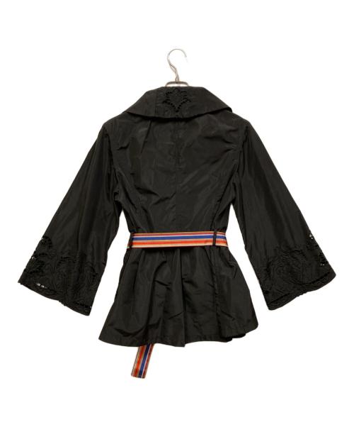 Super Beauty（スーパービューティ）Super Beauty (スーパービューティ) カットワークナイロンジャケット ブラック サイズ:SIZE 42の古着・服飾アイテム