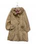Super Beauty（スーパービューティ）の古着「ビジューボタンダウンコート」｜ベージュ