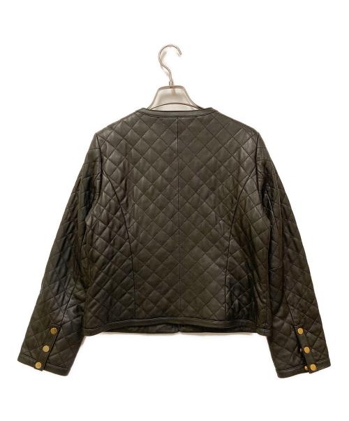 GRACE CONTINENTAL（（グレースコンチネンタル）GRACE CONTINENTAL (（グレースコンチネンタル) ルティング配色レザージャケット ブラック サイズ:SIZE 38の古着・服飾アイテム