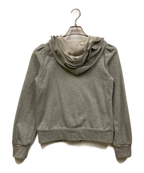 TO BE CHIC（トゥービーシック）TO BE CHIC (トゥービーシック) フリルビジュージップパーカー グレー サイズ:40の古着・服飾アイテム