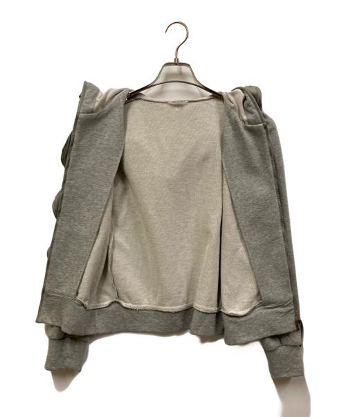 TO BE CHIC（トゥービーシック）TO BE CHIC (トゥービーシック) フリルビジュージップパーカー グレー サイズ:40の古着・服飾アイテム
