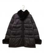 TO BE CHICトゥービーシック）の古着「ファーコンビ ダウンコート」｜ブラック