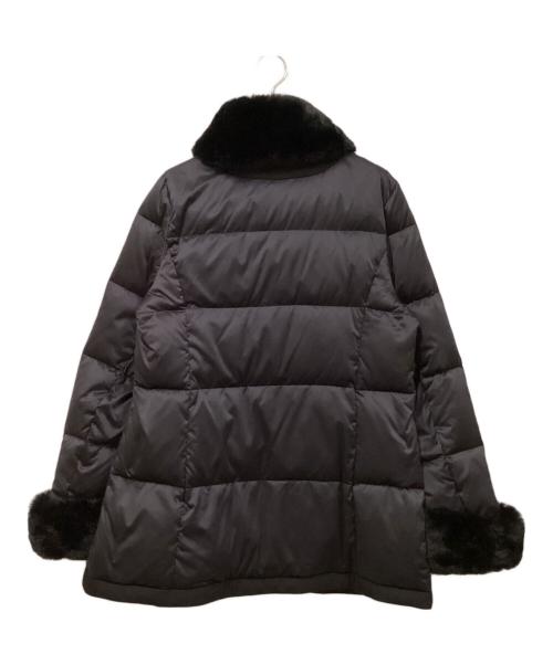 TO BE CHIC（トゥービーシック）TO BE CHIC (トゥービーシック) ファーコンビ ダウンコート ブラック サイズ:SIZE 42の古着・服飾アイテム