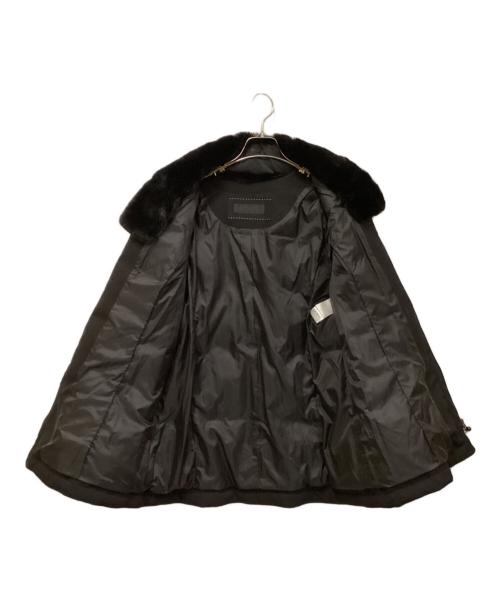 TO BE CHIC（トゥービーシック）TO BE CHIC (トゥービーシック) ファーコンビ ダウンコート ブラック サイズ:SIZE 42の古着・服飾アイテム