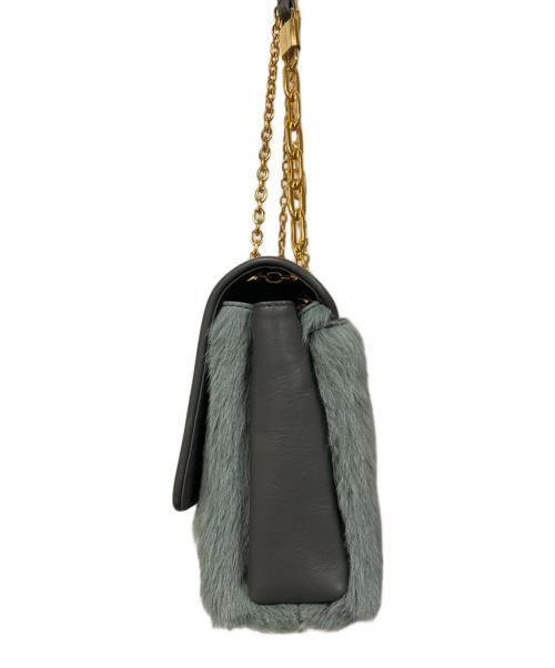 paula cademartori（パウラ カデマルトーリ）Paula CADEMARTORI (パウラ カデマルトーリ) 2WAYチェーンショルダーバッグ スカイブルーの古着・服飾アイテム