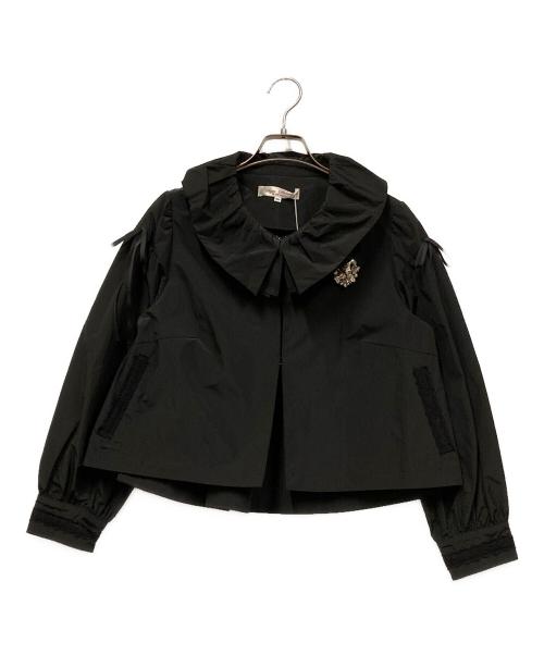 Super Beauty（スーパービューティ）Super Beauty (スーパービューティ) ショートジャケット＆ロングOP ツインセット ブラック サイズ:SIZE 40の古着・服飾アイテム