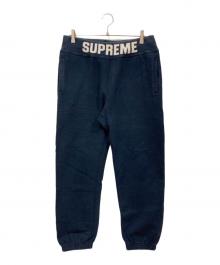 SUPREME（シュプリーム）の古着「rib logo sweatpants」｜ネイビー