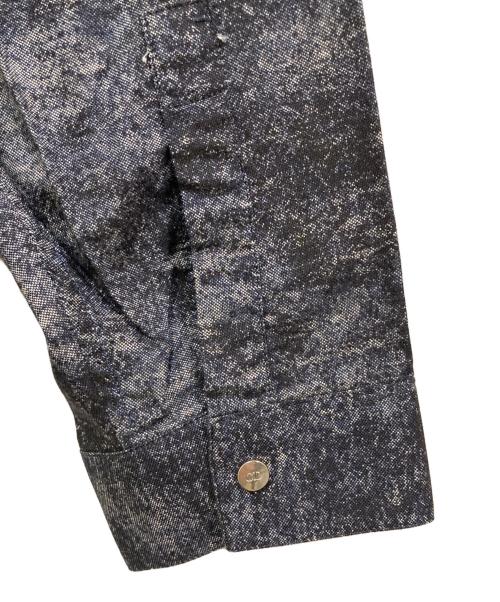 DIOR HOMME（ディオール オム）Dior Homme (ディオール オム) 総柄シャツ ネイビー サイズ:SIZE 41の古着・服飾アイテム