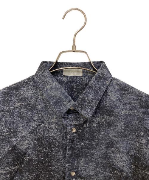DIOR HOMME（ディオール オム）Dior Homme (ディオール オム) 総柄シャツ ネイビー サイズ:SIZE 41の古着・服飾アイテム