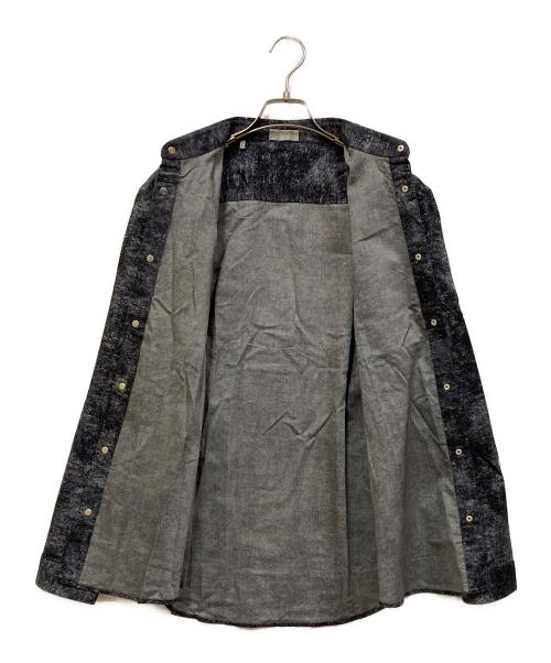 DIOR HOMME（ディオール オム）Dior Homme (ディオール オム) 総柄シャツ ネイビー サイズ:SIZE 41の古着・服飾アイテム
