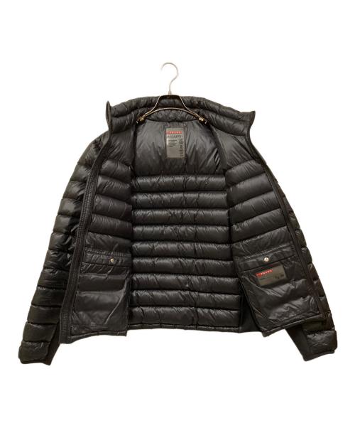 PRADA SPORTS（プラダスポーツ）PRADA SPORTS (プラダスポーツ) ロゴラバーパッチナイロンダウンジャケット ブラック サイズ:SIZE 50の古着・服飾アイテム