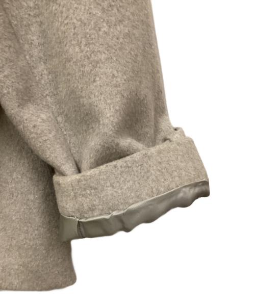 BURBERRY LONDON（バーバリーロンドン）BURBERRY LONDON (バーバリーロンドン) ファー付アンゴラ混コート グレー サイズ:SIZE 40の古着・服飾アイテム