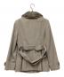 BURBERRY LONDON (バーバリーロンドン) ファー付アンゴラ混コート グレー サイズ:SIZE 40：13000円