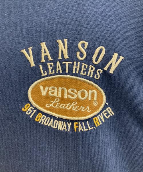 VANSON（バンソン）VANSON (バンソン) ロゴ刺繍Tシャツ ネイビー サイズ:SIZE XLの古着・服飾アイテム
