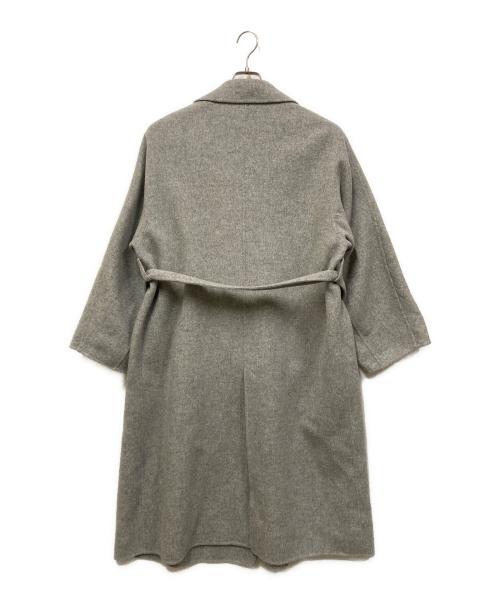 LE CIEL BLEU（ルシェルブルー）LE CIEL BLEU (ルシェルブルー) ダブルフェイスロングコート グレー サイズ:SIZE 36の古着・服飾アイテム