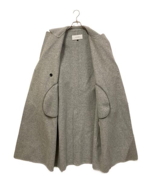 LE CIEL BLEU（ルシェルブルー）LE CIEL BLEU (ルシェルブルー) ダブルフェイスロングコート グレー サイズ:SIZE 36の古着・服飾アイテム