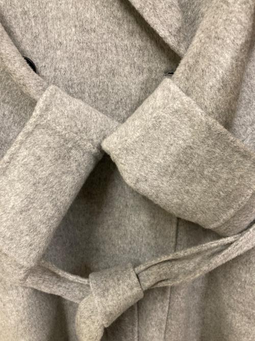 LE CIEL BLEU（ルシェルブルー）LE CIEL BLEU (ルシェルブルー) ダブルフェイスロングコート グレー サイズ:SIZE 36の古着・服飾アイテム