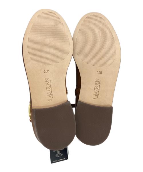 LAUREN RALPH LAUREN（ローレンラルフローレン）LAUREN RALPH LAUREN (ローレンラルフローレン) ショートブーツ ベージュ サイズ:SIZE 5.5Bの古着・服飾アイテム