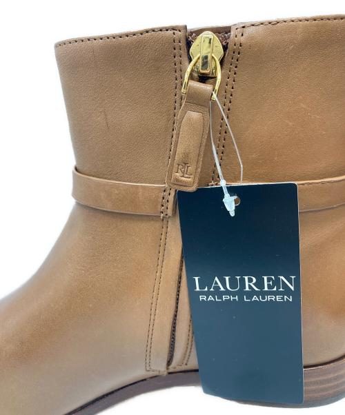 LAUREN RALPH LAUREN（ローレンラルフローレン）LAUREN RALPH LAUREN (ローレンラルフローレン) ショートブーツ ベージュ サイズ:SIZE 5.5Bの古着・服飾アイテム