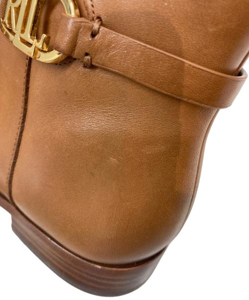 LAUREN RALPH LAUREN（ローレンラルフローレン）LAUREN RALPH LAUREN (ローレンラルフローレン) ショートブーツ ベージュ サイズ:SIZE 5.5Bの古着・服飾アイテム