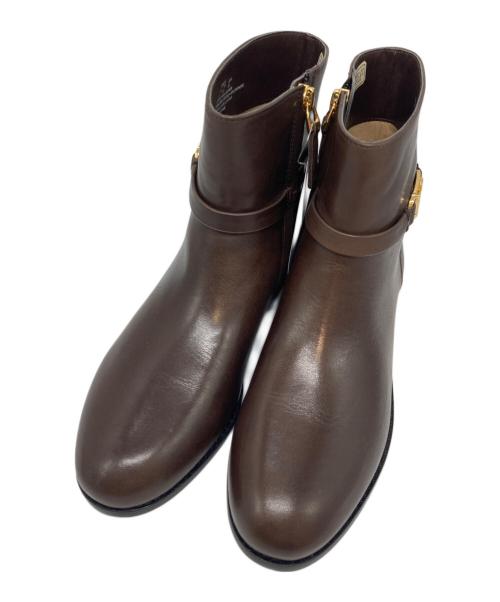 LAUREN RALPH LAUREN（ローレンラルフローレン）LAUREN RALPH LAUREN (ローレンラルフローレン) ショートブーツ ブラウン サイズ:SIZE 5.5Bの古着・服飾アイテム