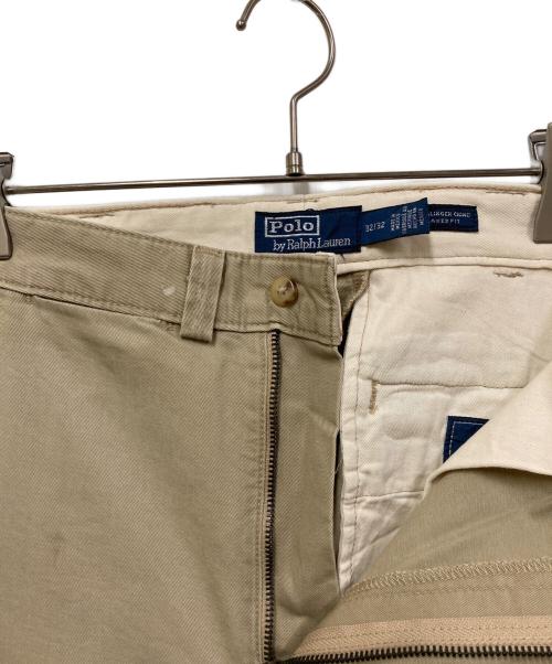 POLO RALPH LAUREN（ポロ・ラルフローレン）POLO RALPH LAUREN (ポロ・ラルフローレン) ペイントダメージ加工パンツ ベージュ サイズ:SIZE 81cm (W32)の古着・服飾アイテム