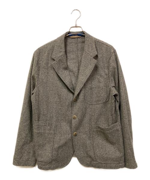POLO RALPH LAUREN（ポロ・ラルフローレン）POLO RALPH LAUREN (ポロ・ラルフローレン) ヘリンボーンテーラードジャケット グレー サイズ:SIZE 42Sの古着・服飾アイテム