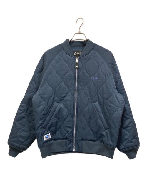 Schott（ショット）Schott (ショット) ONIONQUILTED JACKET OVAL CHENILLE LOGO ネイビー サイズ:SIZE XLの古着・服飾アイテム