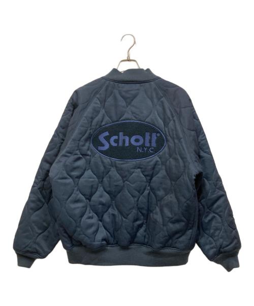 Schott（ショット）Schott (ショット) ONIONQUILTED JACKET OVAL CHENILLE LOGO ネイビー サイズ:SIZE XLの古着・服飾アイテム