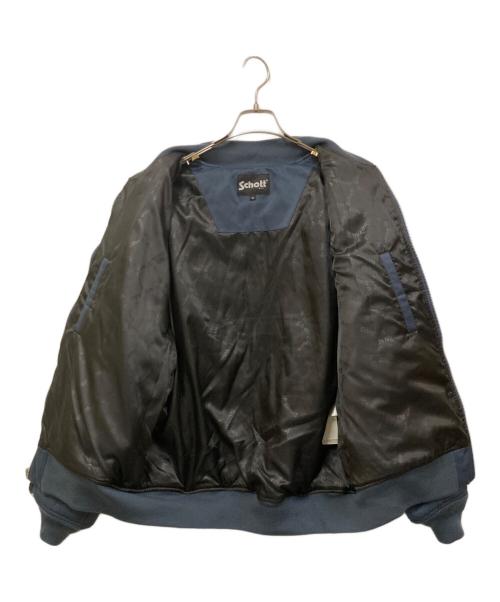 Schott（ショット）Schott (ショット) ONIONQUILTED JACKET OVAL CHENILLE LOGO ネイビー サイズ:SIZE XLの古着・服飾アイテム