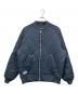 Schott（ショット）の古着「ONIONQUILTED JACKET OVAL CHENILLE LOGO」｜ネイビー