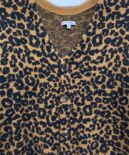 banks journal（バンクスジャーナル）BANKS JOURNAL (バンクスジャーナル) Vネックカーディガン ブラウン サイズ:SIZE Mの古着・服飾アイテム