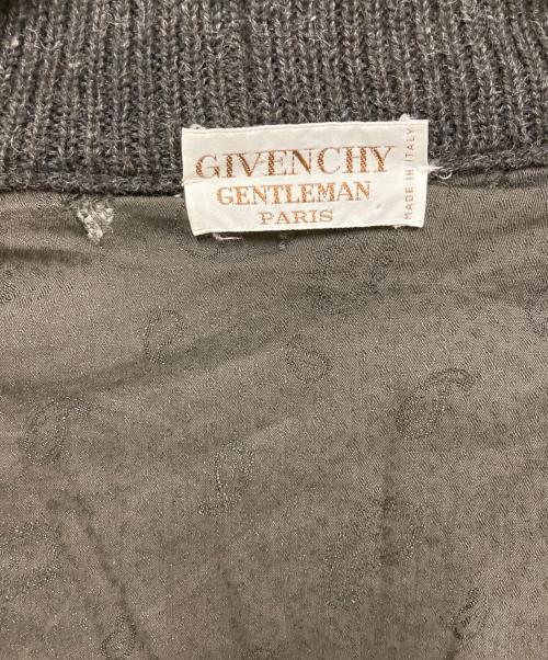 GIVENCHY GENTLEMAN（ジバンシィ ジェントルマン）GIVENCHY GENTLEMAN (ジバンシィ ジェントルマン) 80s・90s アルパカブレンドVネックカーディガン グレー サイズ:SIZE 46の古着・服飾アイテム