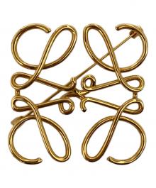 LOEWE（ロエベ）の古着「アナグラムブローチ」｜ゴールド