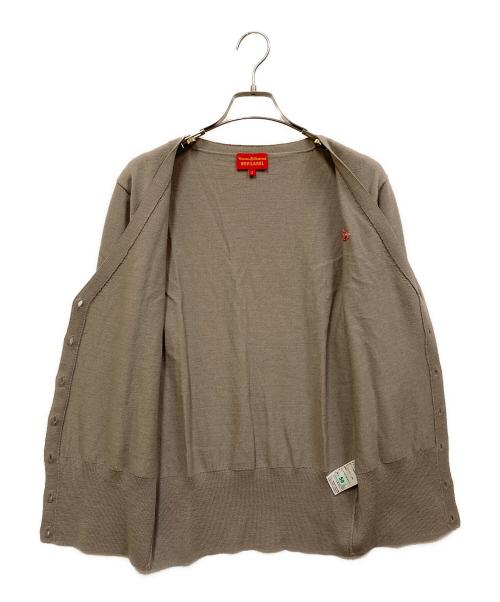 Vivienne Westwood（ヴィヴィアンウエストウッド）Vivienne Westwood (ヴィヴィアンウエストウッド) ロゴカーディガン グレー サイズ:SIZE 2の古着・服飾アイテム