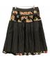 KANEKO ISAO (カネコ イサオ) 花柄デニムスカート ブラック サイズ:不明：8000円