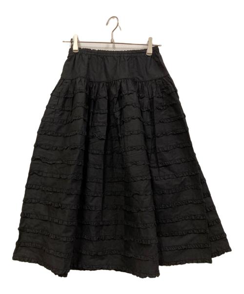 KANEKO ISAO（カネコ イサオ）KANEKO ISAO (カネコ イサオ) フリルスカート ブラック サイズ:記載無しの古着・服飾アイテム