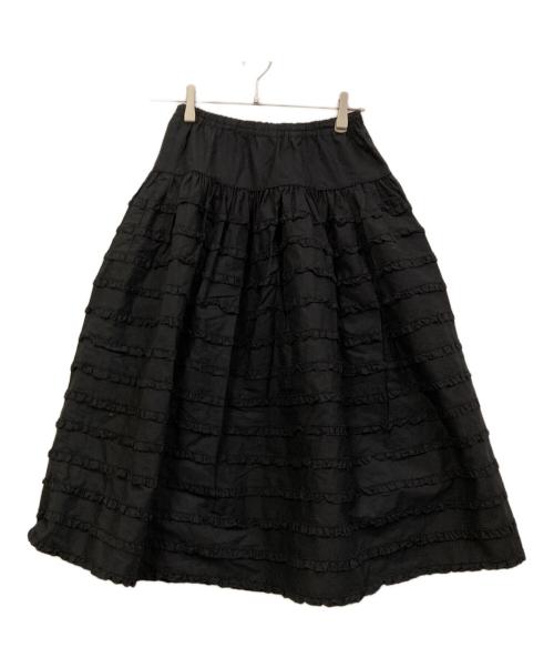 KANEKO ISAO（カネコ イサオ）KANEKO ISAO (カネコ イサオ) フリルスカート ブラック サイズ:記載無しの古着・服飾アイテム