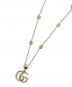 GUCCIグッチ）の古着「ダブルGマザーオブパールネックレス」｜シルバー