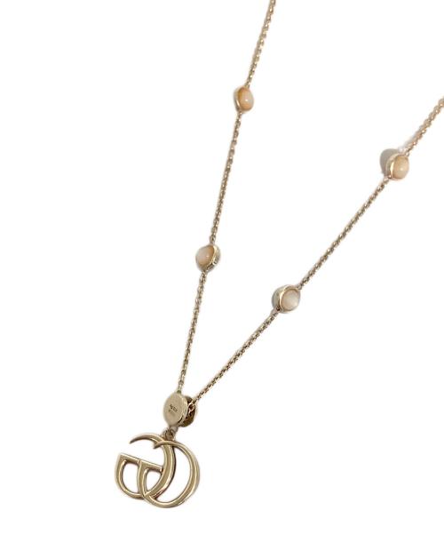 GUCCI（グッチ）GUCCI (グッチ) ダブルGマザーオブパールネックレス シルバーの古着・服飾アイテム