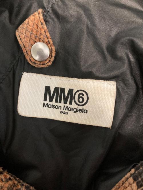MM6 Maison Margiela（エムエムシックスメゾンマルジェラ）MM6 Maison Margiela (エムエムシックスメゾンマルジェラ) パイソン柄ジャパニーズトートバッグ ブラウン サイズ:表記なしの古着・服飾アイテム