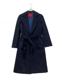 MAX&Co.（マックスアンドコー）の古着「ベルテッドコート」｜ネイビー