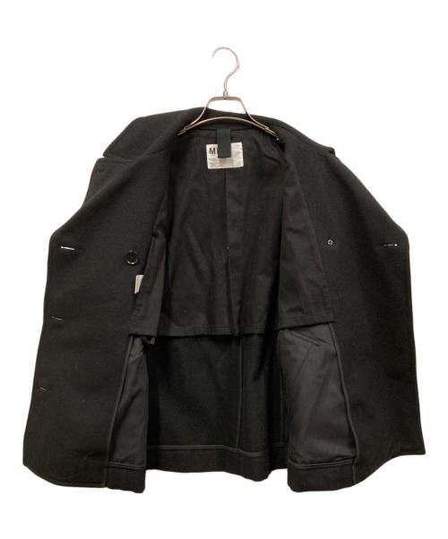MHL（エムエイチエル）MHL (エムエイチエル) COARSE WOOL MELTON Pコート ブラック サイズ:SIZE 1の古着・服飾アイテム